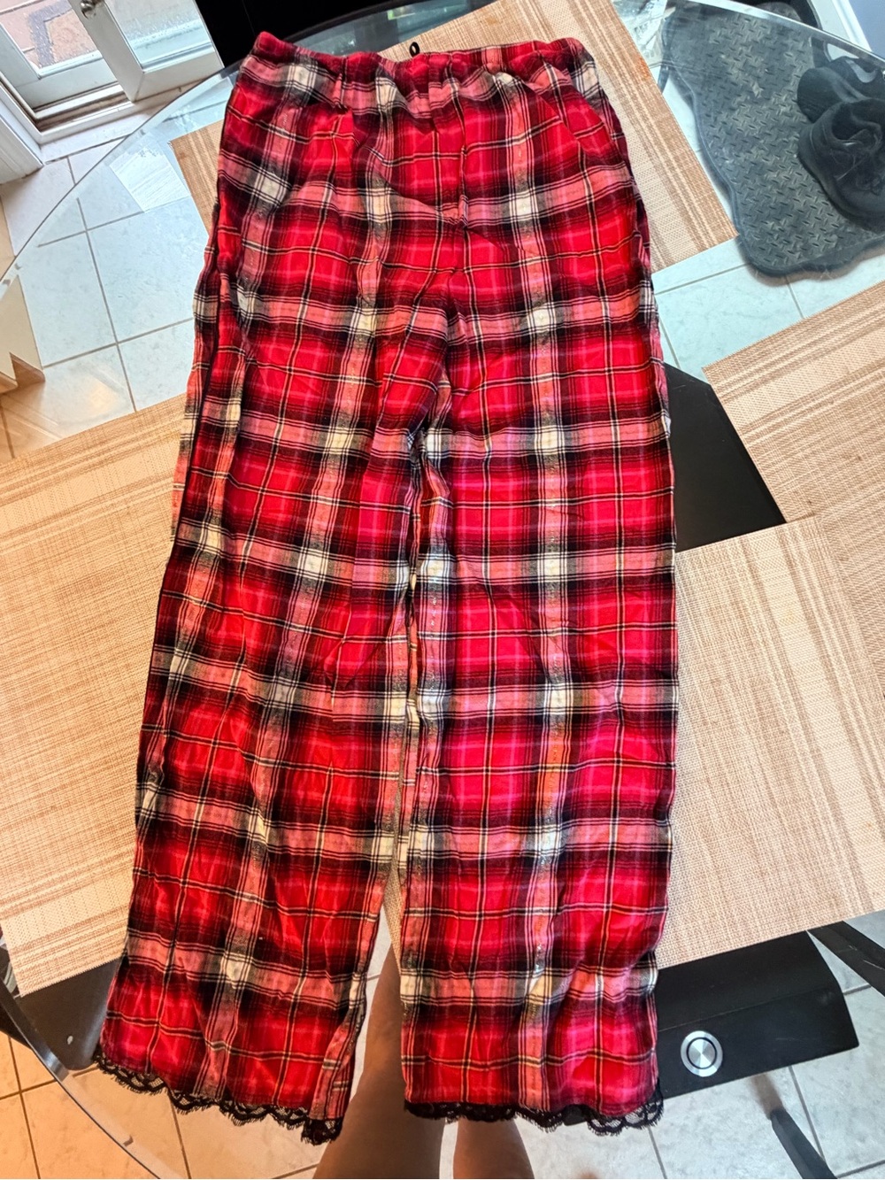 Women's Red Plaid Victoria's Secret Lounge Pants